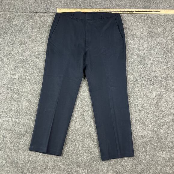 Levi's Action Slacks Mens Size 34 Navy Blue Dress PantsClassicFitBusiness Casual - Picture 1 of 8